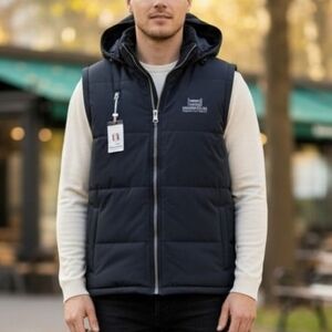 WORKER Blue Fleece Lined Performance Vest NWT!